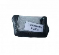 Чехол брелока сигнализации TOMAHAWK X3/X5 кожа черный