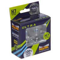 Лампы H7 12V55W МАЯК ULTRA Super Light+100% (2шт)