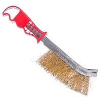 Щетка металлическая с пластмассовой ручкой 656-616