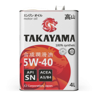 Масло TAKAYAMA Adaptec 5W40 Api SN/CF A3/B4 синт.4л.(металл)