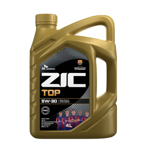 Масло ZIC TOP PAO 5w30 Api Sn Acea A3/B4 синт.4л