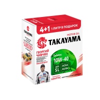 Масло TAKAYAMA Safetec 10W40 Api Sn/Cf Acea A3/B4 п/с.АКЦИЯ 4+1 (металл) М+