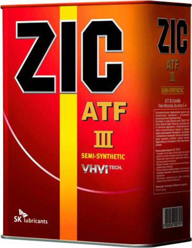 Масло ZIC ATF Dexron III 4л М+