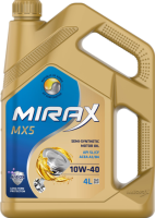 Масло Mirax MX5 10/40 API SL/CF ACEA  A3/B4 п/с.4л.