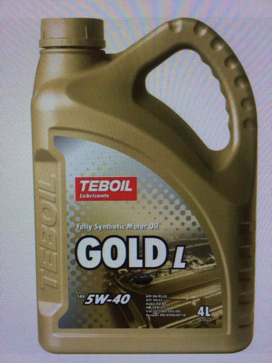 Масло Teboil Gold L 5W40 Api Sn Plus CF Acea A3/B4 синт.4л. 