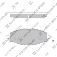 Колодки передние для Daewoo Matiz 98-/Nexia(SOCH 1.5)/Chevrolet Lanos 97-/CV003/SP1086/Hi-Q