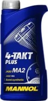 Масло Mannol 4-TAKT PLUS jaso MA2 мото п/синт.1л.7202/М094В