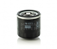 Фильтр масляный для Kia/Nissan/Subaru/Mazda/W6025/OP595/W67/1/MANN FILTER
