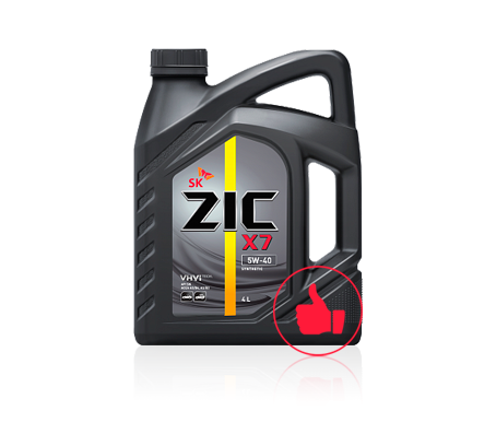 Масло ZIC X7 5W40 синт.4л. М+