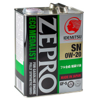 Масло Idemitsu Zepro Eco Medalist SP/GF-5 0W20 синт.4л.