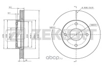 Диск тормозной для Geely Atlas/перед/BS6301/ZEKKERT