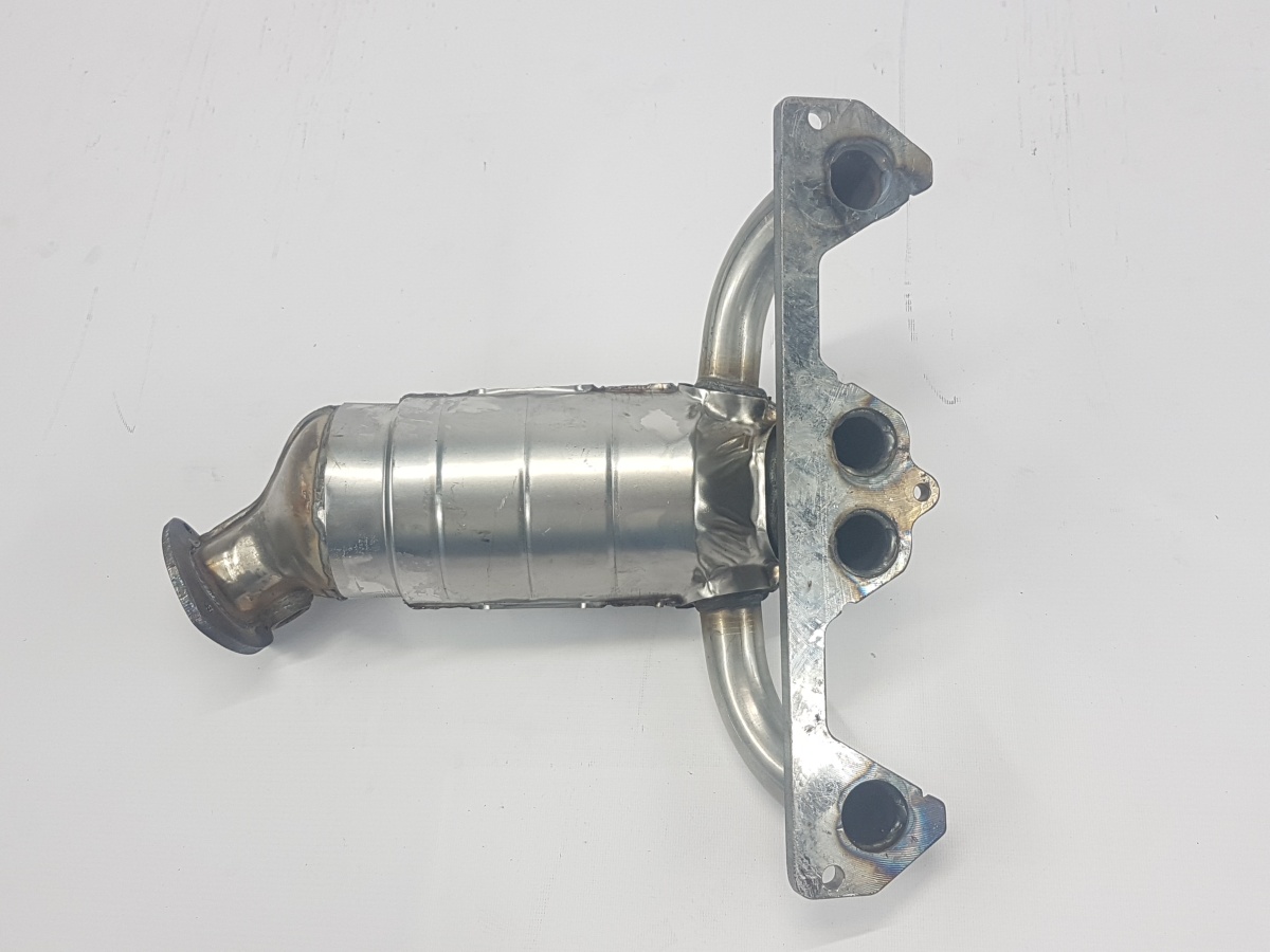 Труба приемная с нейтрализатором 1118 8кл 1,6 i (2 датчика) Агрегат (плоская)