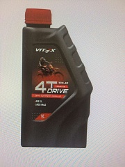 Масло Vitex Drive 10/40 Api SL Jaso MA2 4T п/с 1л