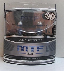 Лампы H7 12V55W MTF Argentum +80% (2шт)