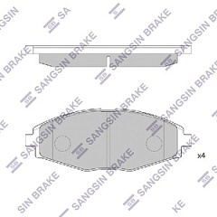 Колодки передние для Daewoo Matiz 98-/Nexia(SOCH 1.5)/Chevrolet Lanos 97-/CV003/SP1086/Hi-Q