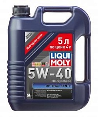 Масло LIQUI MOLY Optimal Synth 5W40 синт.5л (2293)