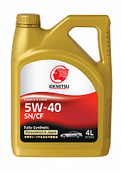 Масло Idemitsu F-S SN/CF 5W40 синт.4л.