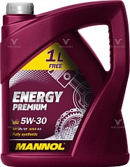 Масло Mannol Energy Premium 5W30 (4+1) АКЦИЯ 5л.синт.