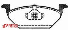Колодки передние для Audi A3/VW/063300/REMSA