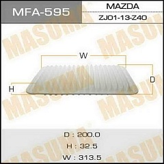 Фильтр воздушный для Mazda 3 1.6/MFA595/MASUMA