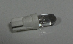 Светодиод 12V1,2W в панель приборов БЕЛЫЙ Т5-01 1LED