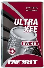 Масло Favorit Ultra XFE SN/CF 5W40 синт.4л.