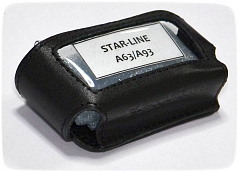 Чехол брелока сигнализации STAR-LINE A63/А93 кожа черный