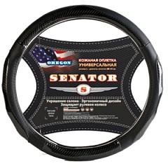 Оплетка на руль SENATOR Orlean 37-39см черный