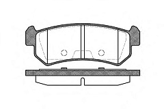 Колодки задние для Chevrolet Lacetti -07/С ушк./GBPD-011/ONNURI