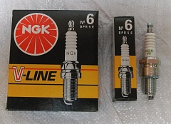 Свечи зажигания NGK №6 для ГАЗ дв.406