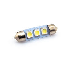 Светодиод 12V-24V пальчиковый (3 диода) БЕЛЫЙ SMD