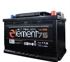 АКБ SMART ELEMENT 75 А/ч обратная полярность