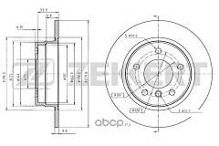 Диск тормозной для BMW/перед/BS5002/ZEKKERT