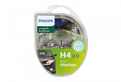 Лампы H4 12V60/55W PHILIPS LongLife ECOVision (2шт) (12342LLECOS2)