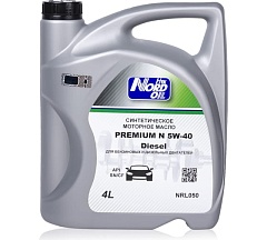 Масло Nord Oil Premium N дизель 5w40 SN/CFсинт. 4л