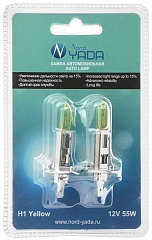 Лампы H1 12V55W NORD YADA Yellow в блистере