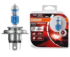 Лампы H4 12V60/55W +130% OSRAM Night Breaker Laser (64193NBL)