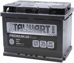 АКБ STALWART Premium 60 А/ч прямая полярность