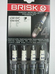 Свечи зажигания BRISK LOR15YC/1289 Super Forte 2108 карб.(блистер)
