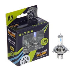 Лампы H4 12V60/55W МАЯК ULTRA GOLD +60% (2шт)