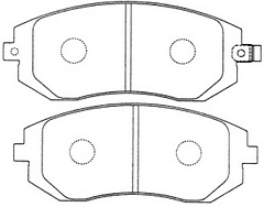 Колодки передние для Subaru Impreza/Forester (01-)/XV (12-)/FP0929/FIT