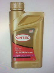 Масло Sintec Platinum 7000 5W30 Api SL Acea А5/В5 синт.1л.