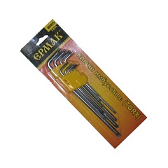 Набор шестигранников 9 предметов (звездочка) TORX-профиль ЕРМАК 657025