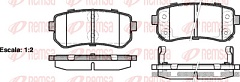 Колодки задние для Hyundai/Kia/диск/120902/REMSA