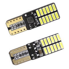 Светодиод 12V5W без цоколя (24 диода) БЕЛЫЙ SMD двухсторонний (плоский)