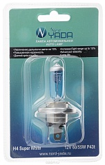Лампа H4 12V60/55W NORD YADA SuperWhite в блистере