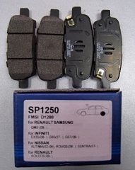 Колодки задние для Nissan X-Trail/Qashai/Tiida/Teana/диск/SP1250/Hi-Q