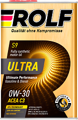 Масло ROLF S9 Ultra 0W30 Acea C3 синт.4л.