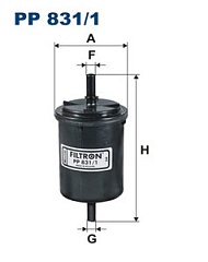 Фильтр топливный для Renault /Peugeot/Fiat/Citroen/PP831/1/FILTRON