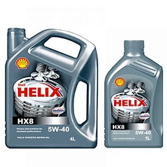 Масло Shell HELIX HX8 5W40 синт.4+1л АКЦИЯ